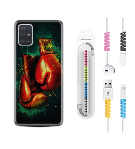 Samsung a71 A72 A73 A7 A9 2018 C7 C9 Kılıf Kablo Koruma Spiral Silikon Boks Eldiveni 1763