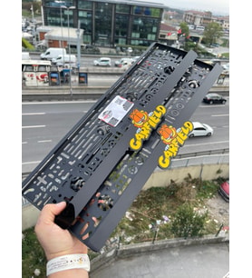 Garlfield Özel Tasarım Lüks Pleksi Plakalık