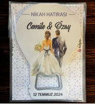10 Adet Söz, Nişan, Nikah, Düğün Hediyesi Balon Açacak Magnet Kart ve Ambalajlı Tek Tek (blnmg13)