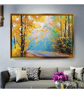 Altın Çerçeveli dekoratif tablo l798 (Gold)