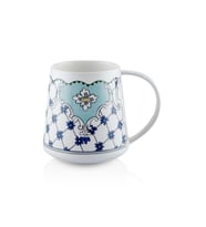 The Mia Amore Blue Porselen Kupa KPA0259 340 cc (Çok Renkli)