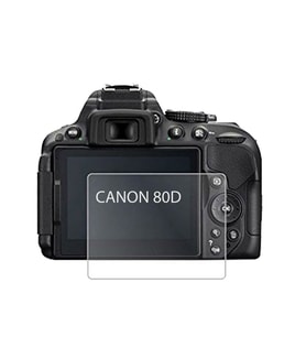 Canon 80D Uyumlu 3 Adet Fotograf Makinesi Için Lcd Ekran Koruyucu Nano Jelatin