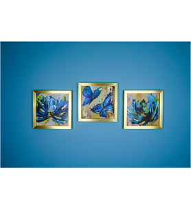 Özcanlar 20X20 Fotoğraf Çerçevesi Dekoratif Çerçeveler Konsept Çerçeveler 3'lü Set
