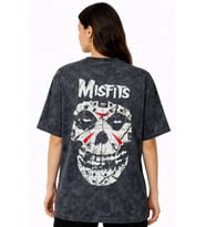 Misfits Rock Metal Müzik Grubu Sırt Baskılı Unisex Oversize
