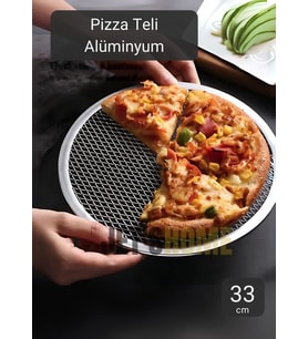 Pizza Tepsisi Alüminyum Pizza Teli Lahmacun Tepsisi 33 Cm