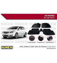 Opel Corsa D Havuzlu 3D Paspas Niken Siyah 2007-2013 Arası