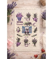 %100 Pamuk Saçaklı Dijital Baskı El&Yüz Havlusu 40x60 cm–Yumuşak Doku,Yüksek Su Emici Mutfak Havlusu (Mor)