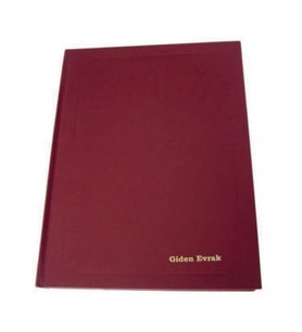 ÖZKAN GİDEN EVRAK KAYIT DEFTERİ 144 YAPRAK CİLTLİ