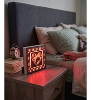 Dekoratif Kalp ve Kuş Temalı LED Gece Lambası