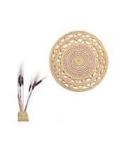 Vinca Hasır Duvar Tabağı_ mor _40 cm