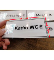 ODA KAPISI İSİMLİĞİ  / METAL KAPI İSİMLİĞİ 5*15 cm-1003