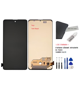 Tkgz - Samsung Galaxy M31S - SM-M317 Uyumlu Lcd Ekran Dokunmatik Servis + B-7000 + TAMİR SETİ