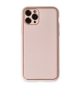 İphone 11 Kılıf Co Deri Kapak - Pudra