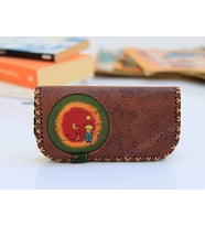 Küçük Prens Figürlü Büyük Cüzdan Etnik Bohem Retro Vintage Style - KAHVERENGİ