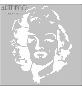 ARTDECO STENCİL 30X30CM MARYLIN MONROE 124