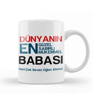 Babalar Günü Babaya Hediye 08 Kupa Bardak Porselen