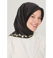 Armine Nostalji Serisi %100 Twill İpek Eşarp 8553D 09