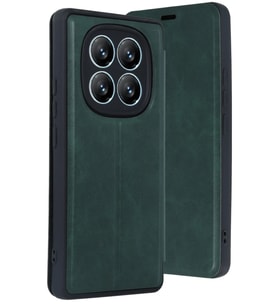 Pilelistore   Xiaomi Redmi Note 14 Pro 5G Kılıf Flip Cover - Koyu Yeşil