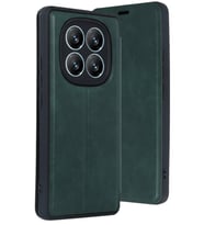 Pilelistore   Xiaomi Redmi Note 14 Pro 5G Kılıf Flip Cover - Koyu Yeşil