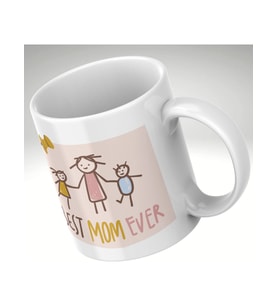 Applucky Best Mom Ever Baskı Kupa Bardak Anneler Günü