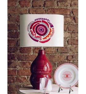 Naura Atelier Mandala Red El Nakışlı Abajur