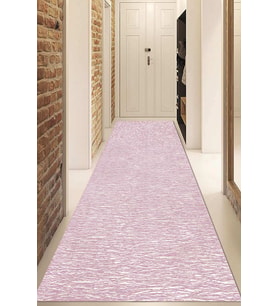 Dijital Baskılı Kaymaz Taban Yıkanabilir Modern Yolluk Ve Koridor Halısı NDU-HT-390 (Pembe)