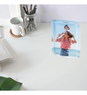Gifttime Kişiye Özel Masa Üstü Fotoğraflı Cam Çerçeve 6 x 8 x 2 cm