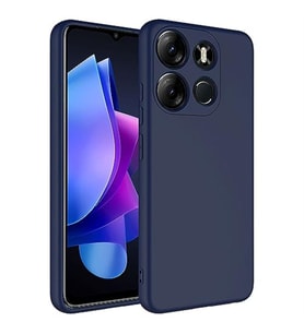 Coverzone Tecno Spark Go 2023 ?le Uyumlu K?l?f Z-Mara Lansman Vieri Tam Koruma Arka Kapak Kamera Koruma �?k?nt?l? P�r�zs�z Y�zey Lacivert