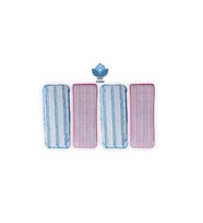 Yüksek Kaliteli Mikrofiber Tablet Mop Yedek Bezi 4'lü Set 33x12.5 cm