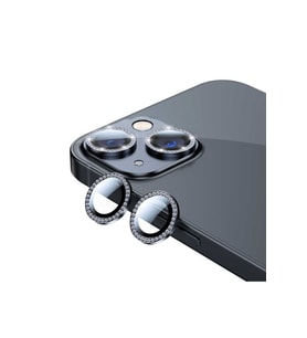 Apple iPhone 13 Uyumlu Zore CL-06 Kamera Lens Koruyucu (Siyah)