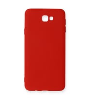 Galaxy J7 Prime Kılıf Nano Içi Kadife Silikon - Kırmızı