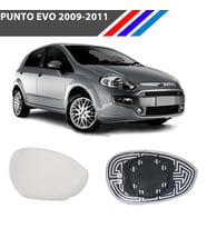 Otozet - Fiat Punto Evo Sağ Dış Ayna Camı Yolcu Tarafı Isıtmalı 2009-2011 71740498