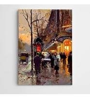 Cadde Manzara Kanvas Tablo