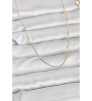 CM 14K Gold Renk İnce Top Zincirli 60 cm Kadın Kolye - TJ-BKO10943