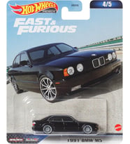 Hot Wheels Fast And Furious Araba Bmw M5 1991 Model Die Cast, Ölçek 1:64, Uzunluk 7 Cm, Hkd28