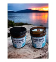 Bihal Okyonus Esintisi Kokulu Doğal Soya Wax Ahşap Fitil Mum (250ML - 510 Gr)