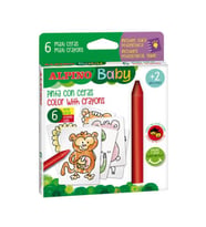 Alpino Baby 6lı Boyama Kartlı Mum Boya Seti