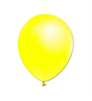 Balon Baskısız Metalık 10 Adet Sarı-