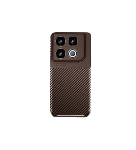 İnfinix GT 20 Pro Kılıf Auto Focus Karbon Kapak - Kahverengi