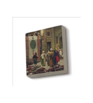 Halı Tüccarı (Osman Hamdi Bey, 1888) Baskılı Taş Magnet 5X5
