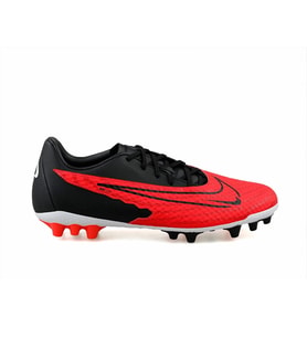 Nike Phantom Gx Academy Ag Erkek Suni Çim Zemin Kramponu (Siyah-Kırmızı)