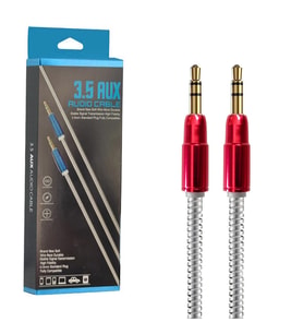 Aux Kablosu 3.5Mm Metal 1.2Mt Escom Xf-08