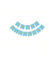 Mavi Gold Happy Yaldızlı Banner