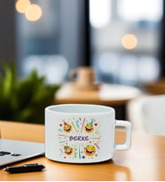 Kişiye Özel Emoji Temalı Espresso Fincan (Beyaz)