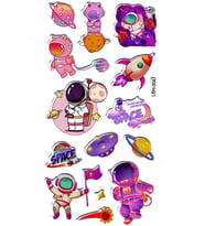 Sticker Kabartmalı Stiker Defter Planlayıcı Etiket (Lrh004)-17x9 cm- Space Astronot