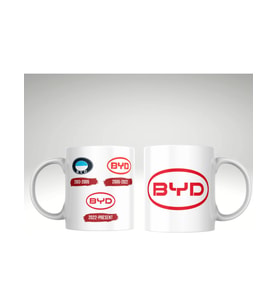 Applucky BYD Logo Tarihçesi Baskı Kupa Bardak
