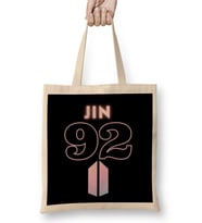 Bts Jin 92 Logo Bez Çanta Uzun Saplı
