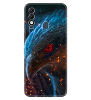 Tecno Spark 8T Kılıf Silikon Desen Özel Seri Şahin 1756