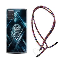 Samsung a71 A72 A73 A7 A9 2018 C7 C9 Kılıf Boyun Asklı Rasta Silikon Old Owl 1649