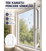 Lexroo Kesilebilir Pencere Sinekliği Cırt Bantlı Sinek Koruma Filesi